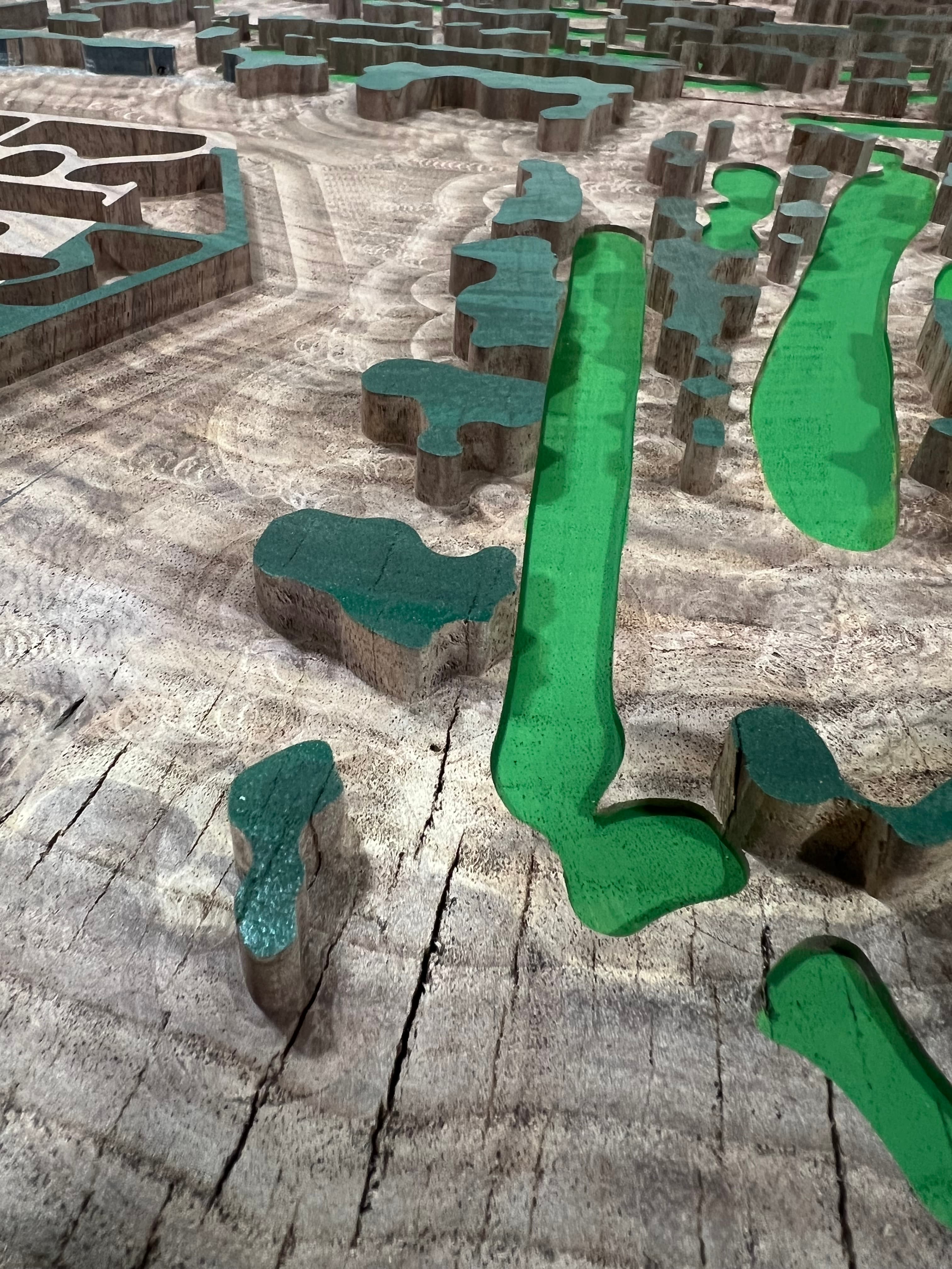 CNC router in operation at Lineage Craft Co. studio