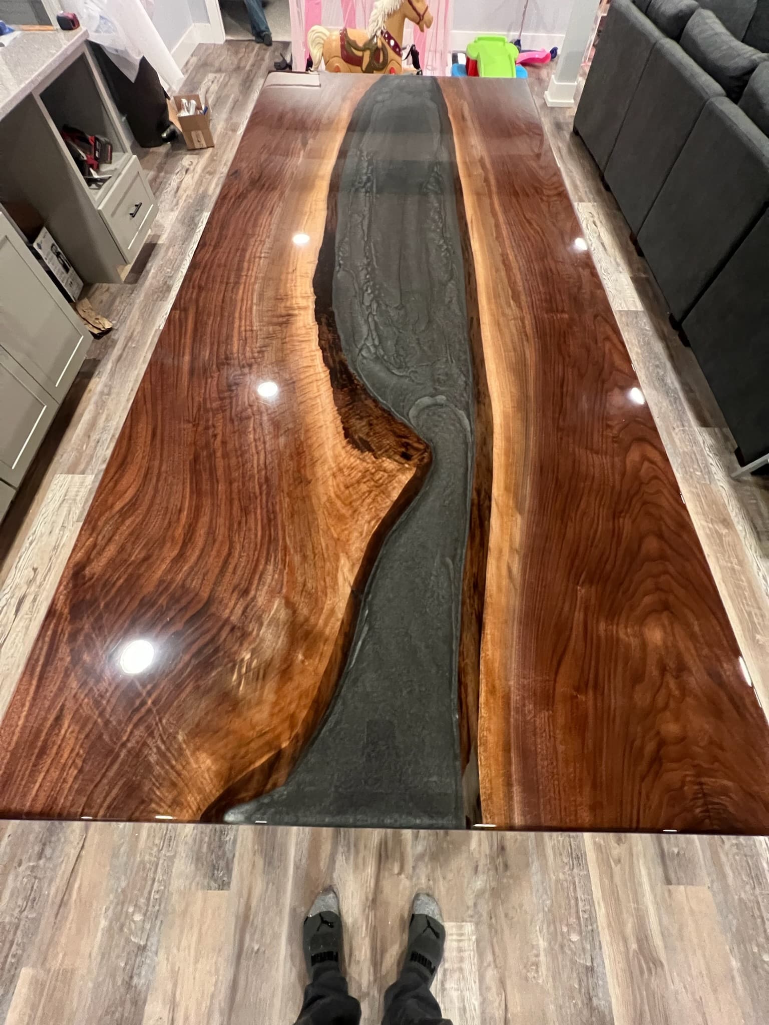 Epoxy river table — Lineage Craft Co.